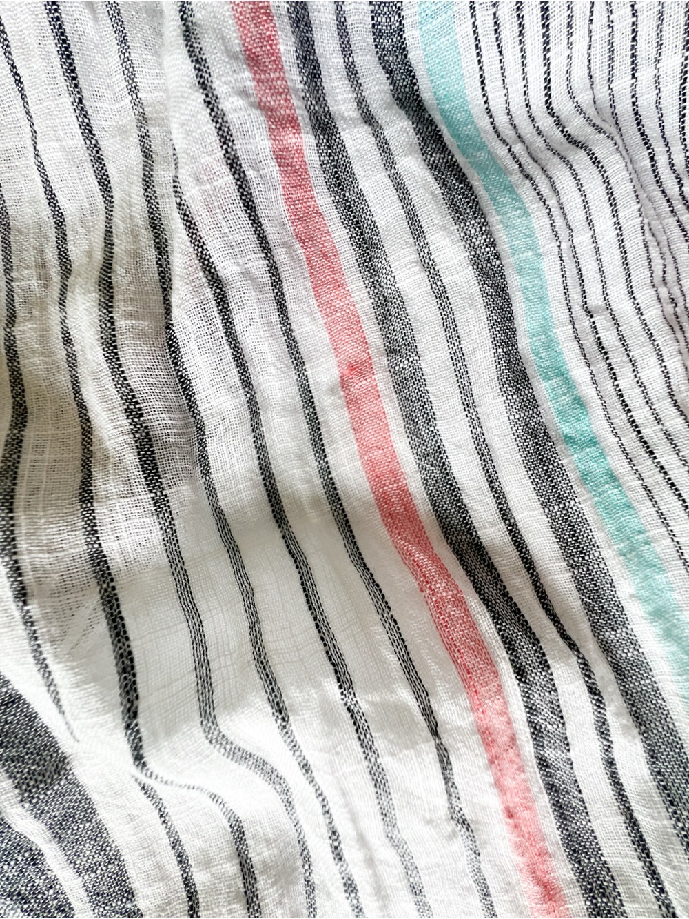 Prana Striped V-Neck Swim Gauze Coverup Caftan - Picture 8 of 9